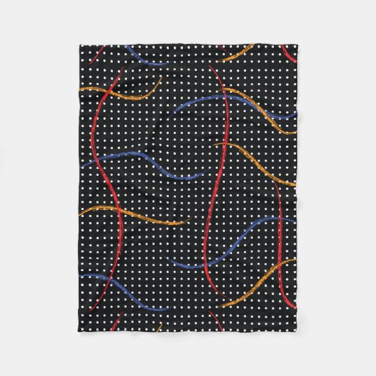 Couverture Polaire Plaque et points de peinture rétro (Devant)