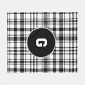 Couverture Polaire Plaqué noir et blanc classique (Devant (Horizontal))