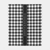 Couverture Polaire Plaqué Noir Et Blanc Moderne (Devant)