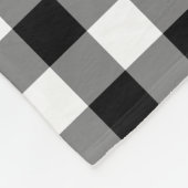 Couverture Polaire Plaqué Noir Et Blanc Moderne (Coin)