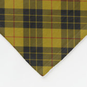 Couverture Polaire Plaque noire jaune tartan MacLeod (Coin)
