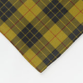 Couverture Polaire Plaque noire jaune tartan MacLeod (Coin)