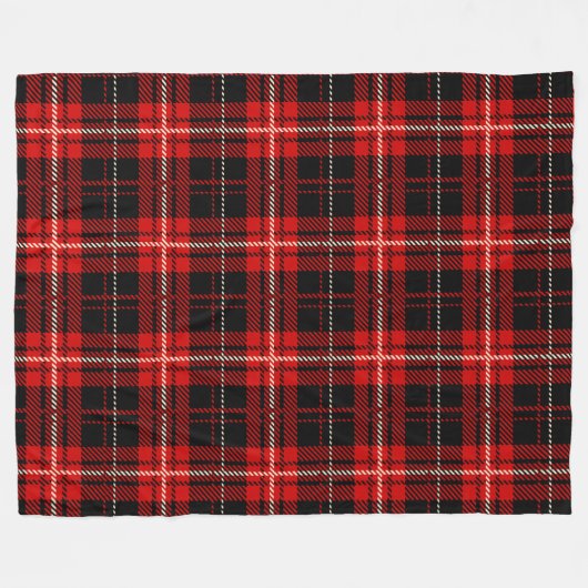 Couverture Polaire Plaque rouge et noire (Devant (Horizontal))