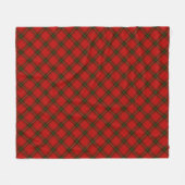 Couverture Polaire Plaque rouge vert tartan MacDougall (Devant (Horizontal))
