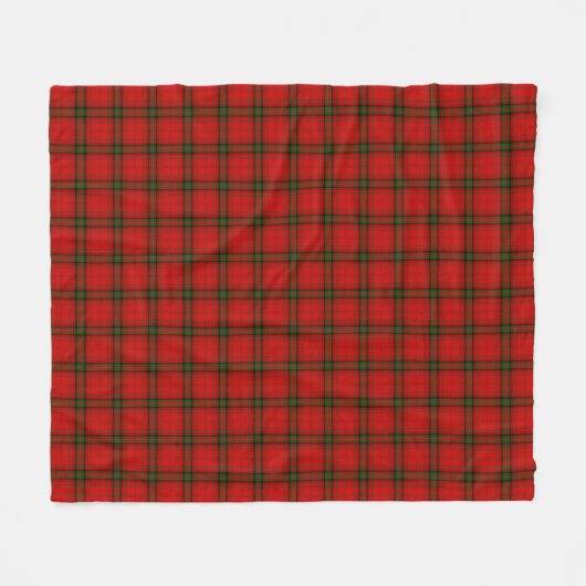 Couverture Polaire Plaque rouge vert tartan MacDougall (Devant (Horizontal))