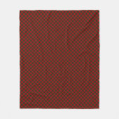 Couverture Polaire Plaque vert rouge tartan MacDuff (Devant)