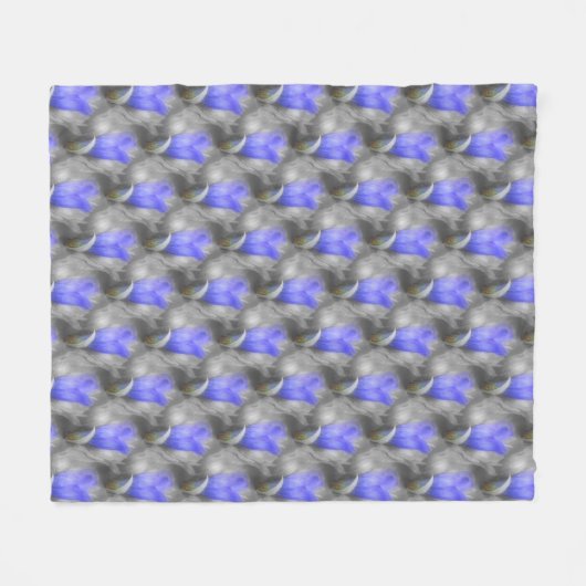 Couverture Polaire Plaques Blue Gentian (Devant (Horizontal))