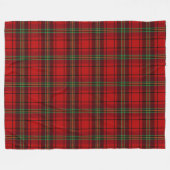 Couverture Polaire Plaques douillettes rouge noir vert (Devant (Horizontal))