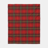 Couverture Polaire Plaques douillettes rouge noir vert (Devant)