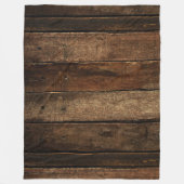 Couverture Polaire Plaques en bois foncé (Devant)