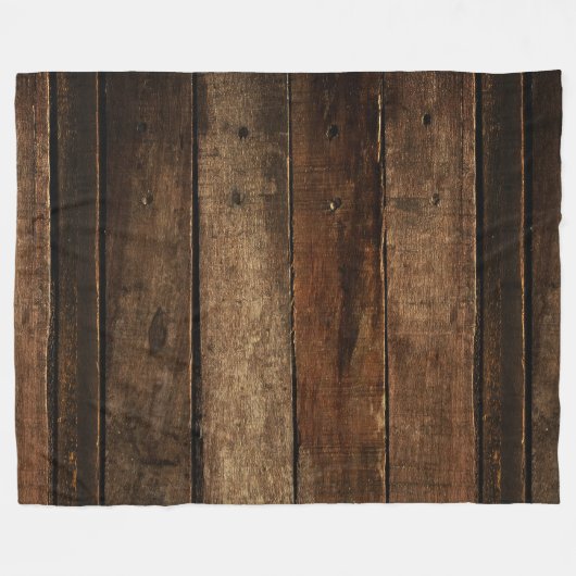 Couverture Polaire Plaques en bois foncé (Devant (Horizontal))