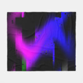 Couverture Polaire Plasma de Glitch Noir (Devant (Horizontal))