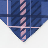Couverture Polaire Plat bleu et rose (Coin)