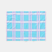 Couverture Polaire Plat bleu et rose (Devant (Horizontal))