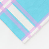 Couverture Polaire Plat bleu et rose (Coin)