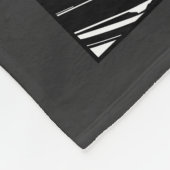 COUVERTURE POLAIRE PLAT DE MUSCLE NOIR ET BLANC (Coin)