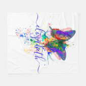 Couverture Polaire Plateau papillon personnalisé (Devant (Horizontal))