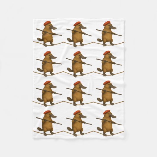Couverture Polaire Platon ornithorynque funambule (Devant)