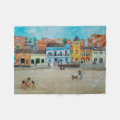 Couverture Polaire Playa de la Malvarrosa Painting by Alfred Fox (Devant (Horizontal))