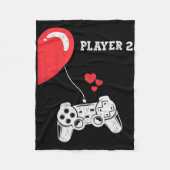Couverture Polaire Player 2 Valentines Day Gaming Matching Couple Gam (Devant)