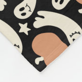 Couverture Polaire Playful Ghosts and Pumkins on Black - Halloween R (Coin)