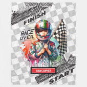 Couverture Polaire Playful Racing Blanket Formule 1 Sport Car Boy (Devant)