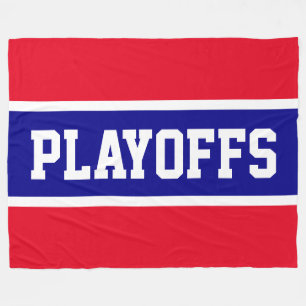 Couverture Polaire PLAYOFF Bold Bright Red White Royal Blue Stripes