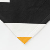 Couverture Polaire PLAYOFFS Fun Cool Bright Red Black Racing Stripes (Coin)