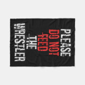 Couverture Polaire Please Do Not Feed The Wrestler - Wrestling  (Devant (Horizontal))