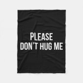 Couverture Polaire Please Don't Hug Me - (Devant)