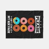 Couverture Polaire Please Don't Stare At My Six Pack Donut (Devant (Horizontal))