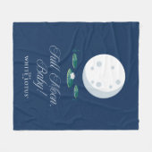 Couverture Polaire Pleine lune, Bébé ! - Le Lotus Blanc (Devant (Horizontal))