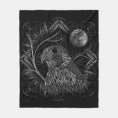 Couverture Polaire Pleine lune de faucon (Devant)