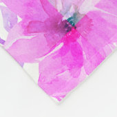 Couverture Polaire PLEURE Rose Floral Christian (Coin)