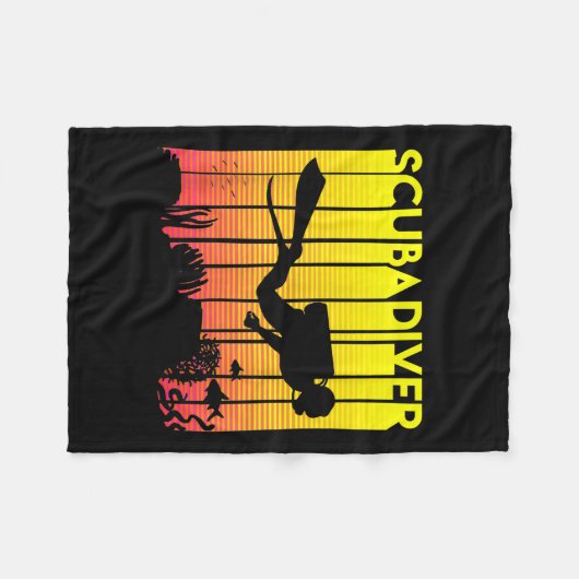 Couverture Polaire Plongée Plongée Silhouette Plongée Plongée Plongée (Devant (Horizontal))