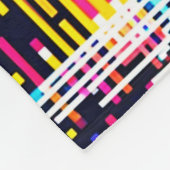 Couverture Polaire Pluie numérique Cyberpunk Pixel Art Futuriste (Coin)