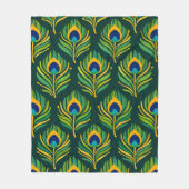Couverture Polaire Plume de paon (Devant)