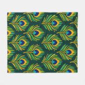 Couverture Polaire Plume de paon (Devant (Horizontal))