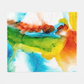 Couverture Polaire Plume primaire - aquarelles (Devant (Horizontal))