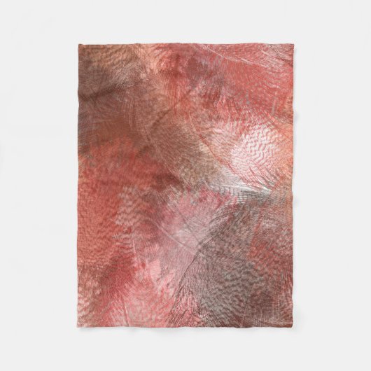 Couverture Polaire Plume rouge (Devant)