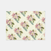 Couverture Polaire Plumeria Aloha (Devant (Horizontal))