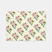 Couverture Polaire Plumeria Aloha (Devant (Horizontal))