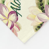 Couverture Polaire Plumeria Aloha (Coin)