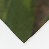 Couverture Polaire Plumeria arrière - plan de fleurs exotiques (Coin)