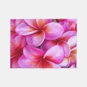 Couverture Polaire Plumeria hawaïen (Devant (Horizontal))