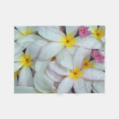 Couverture Polaire Plumeria hawaïen (Devant (Horizontal))