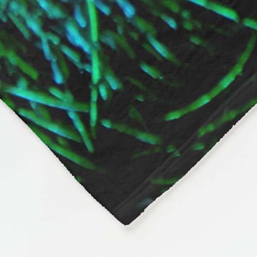 Couverture Polaire Plumes de paon (Coin)