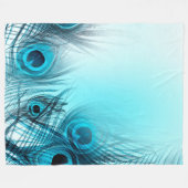 Couverture Polaire Plumes de paon (Devant (Horizontal))