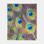 Couverture Polaire Plumes de paon 5 (Devant)