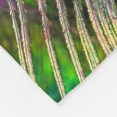 Couverture Polaire Plumes de paon 5 (Coin)